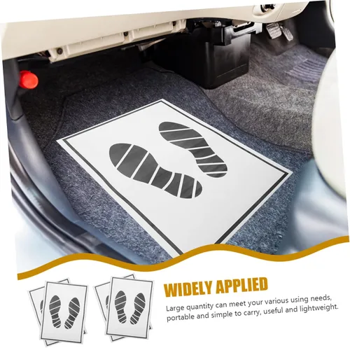 Miniatura 7 de Alfombrillas de papel desechables para automóvil, 25 unidades, alfombrillas de papel portátiles, almohadillas de pie para automóvil, suministros