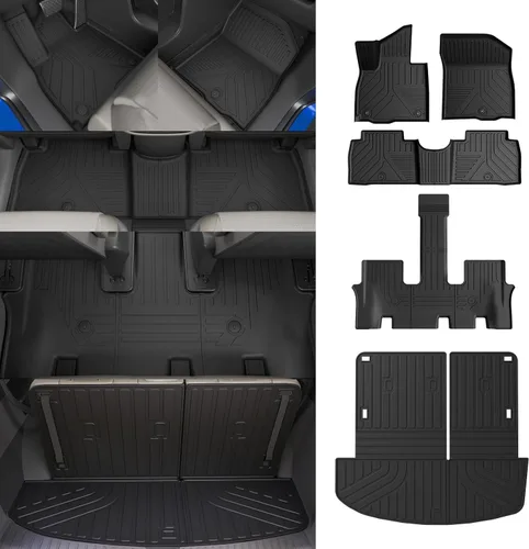 Miniatura 13 de Rongtaod Tapete de Carga Compatible con Hyundai Palisade 2020-2025 de 7 Asientos, Tapete de Maletero, Tapete de Carga, Forro de Carga para Todo