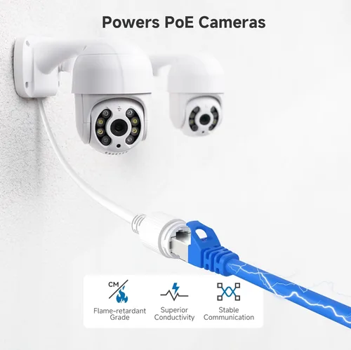 Miniatura 6 de Cable Matters Cable Ethernet Cat 6A blindado sin enganches de 10 Gbps, 75 pies, cable Cat 6A, cable Cat6A, cable Ethernet, azul