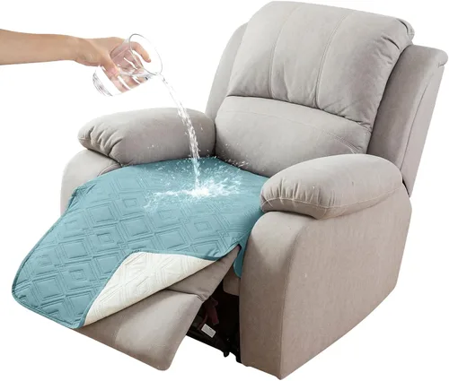 Miniatura 56 de Genina Juego de 2 Fundas de Reposabrazos para Sofá 100% Impermeables, Fundas para Reposabrazos de Sofá, Sillón, Protectores Antideslizantes
