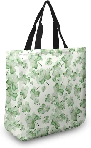 Miniatura 2 de Dacawin Bolsas de lona para mujer, reutilizables, para compras, viajes, comestibles, bolsa de hombro grande