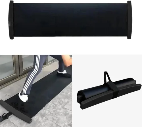 Miniatura 2 de Tabla deslizante con botines deslizantes Tabla deslizante de hockey ideal para entrenamiento, fitness y entrenamiento atlético Fácil de rodar