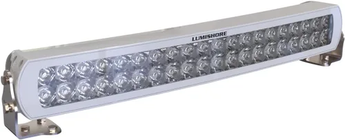 Lumishore Proyector LED de 20 pulgadas, barra de luz blanca impermeable, 33,750 lúmenes/15,000 lúmenes de montaje (60-0471)
