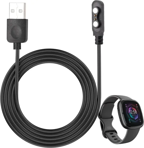Cable de carga para reloj inteligente, accesorios magnéticos para SmartWatch, cable de carga de 2 pines, espacio entre pines de contacto del