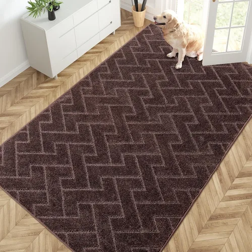 Miniatura 14 de PURRUGS Alfombra de fácil cuidado de 6 x 9 pies, antideslizante, lavable a máquina, tapete para puerta de perro, resistente a las manchas