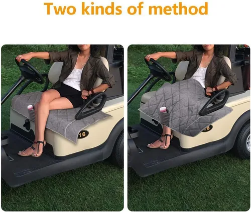 Miniatura 7 de TUYUU Fundas de asiento para carrito de golf, manta de asiento EZGO resistente para carritos de golf de 2 personas