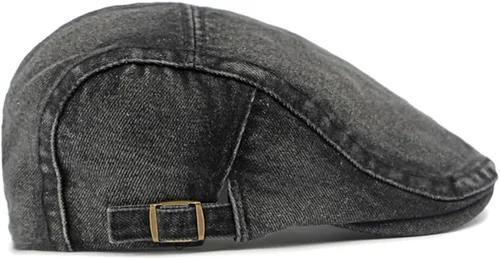 Miniatura 4 de Gorra de Newsboy para hombre, ajustable, plana, Ivy Gatsby, gorra de conducción de cabbie, transpirable, de algodón, gorra de golf