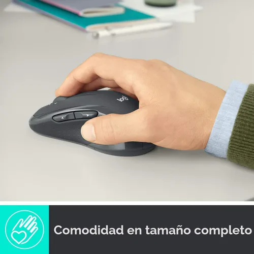 Miniatura 2 de Logitech M510 - Mouse inalámbrico, ratón para laptop y PC con receptor unificador USB, botones programables - Grafito