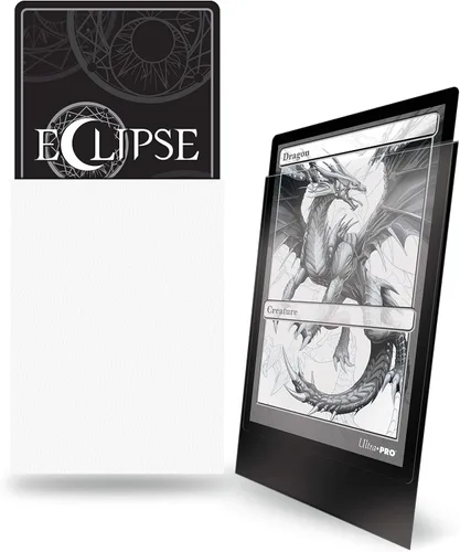 Miniatura 2 de Ultra Pro E-15612 Eclipse Standard Matte Sleeves 100 Pack-Arctic White Blanco ártico