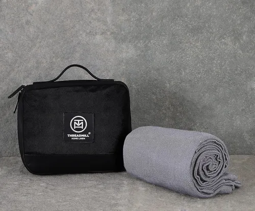 Miniatura 24 de Threadmill Home - Manta de lino de tamaño King, 100% algodón, color blanco, con diseño espiga., Algodón, Plateado, gemelo Gris claro