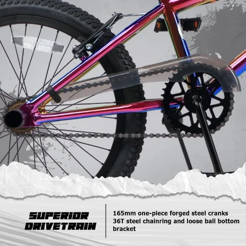 Miniatura 4 de cubsala Bicicleta de carreras BMX de 20, 24 y 26 pulgadas, bicicletas Trident de nivel principiante a avanzado con 2 clavijas, varios