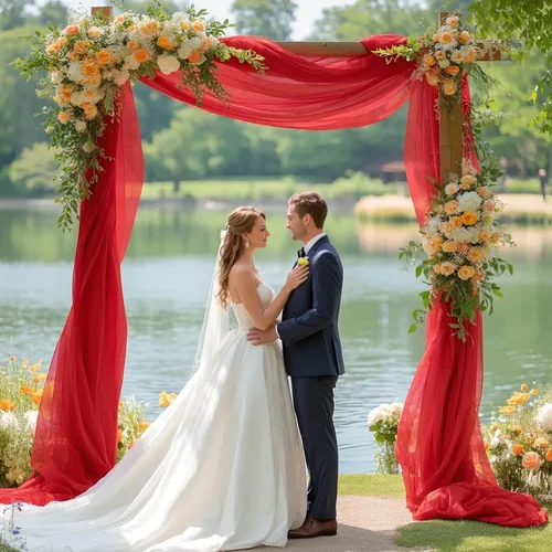 Miniatura 6 de FUHSY Tela para arco de boda, 20 pies, 2 paneles de tela de gasa, cortinas transparentes para telón de fondo de boda, elegantes cortinas de arco