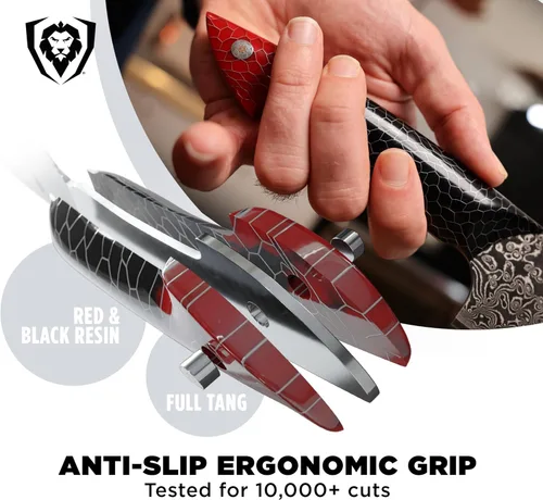 Miniatura 4 de Dalstrong Cuchillo de rebanar - 11" - Serie Scorpion Cuchillo profesional para rebanar carne - Acero exclusivo japonés V12 Ultra™ - Damasco negro
