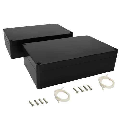 Miniatura 9 de LeMotech Caja de conexiones eléctricas de plástico ABS Caja de proyectos IP65 impermeable Caja de derivación universal para electrónicas Negro 2.48x