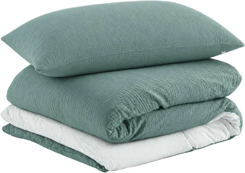 Miniatura 21 de EMME Muslin Cotton Duvet Cover Set