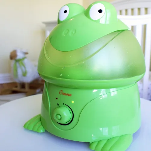Miniatura 2 de Crane Humidificador ultrasónico de niebla fresca Animal para dormitorio de niños y guardería, 1 galón, fácil de limpiar, configuraciones ajustables