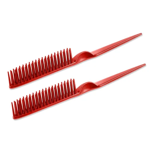 Miniatura 10 de SIMPOR Peine de pelo de 3 filas para desenredar natural, cepillo de peinado de pelo, cerdas de nailon, destrenzar, peine de cola de rata