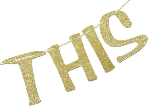 Miniatura 4 de You Got This Banner - Decoración dorada con purpurina para el hogar, oficina, guardería, dormitorio de los niños, sala de juegos, decoración de pared