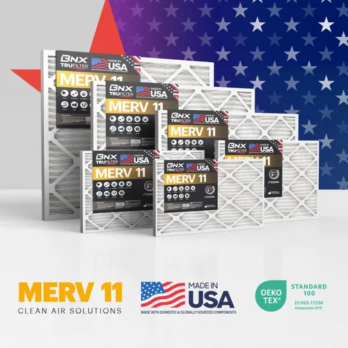 Miniatura 9 de BNX TruFilter MERV 11 - Filtro de aire 16 x 16 x 1 pulgadas (paquete de 6) – Fabricado en Estados Unidos – Filtro de aire acondicionado
