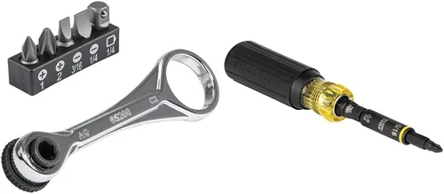 Miniatura 9 de Klein Tools Juego de mini trinquete de 5 piezas y juego de destornilladores electrónicos 4 en 1