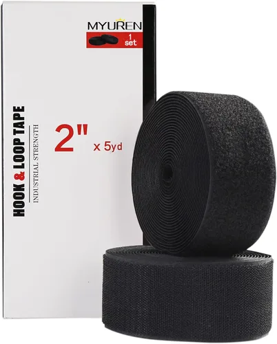 Miniatura 11 de MYUREN - Velcro en tejido para coser, estilo gancho y bucle de 3/4 pulgada, tiras de nailon no adhesivas en la parte posterior, cinta entrelazada