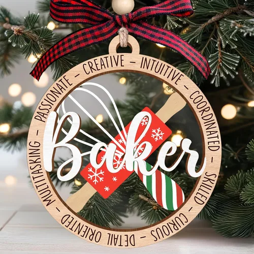 Miniatura 14 de MAPDTWO Adorno de Navidad de Contador - Regalos de Contabilidad para Mujeres, Hombres, Personal de Oficina, Empleados - Adornos de Navidad