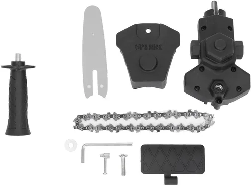 Miniatura 9 de Adaptador de taladro eléctrico a sierra, adaptador de cabezal de conversión de motosierra para taladro de 3 mandíbulas de 0.236-0.512 in, juego