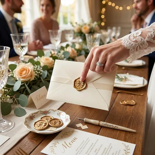 Miniatura 3 de SWANGSA 50 Pcs 3D Bow Wax Seal Stickers, Antique Gold Self Adhesive Wax Seal Stickers for Wedding Party Invitations, Envelopes, Greeting Cards, Gift