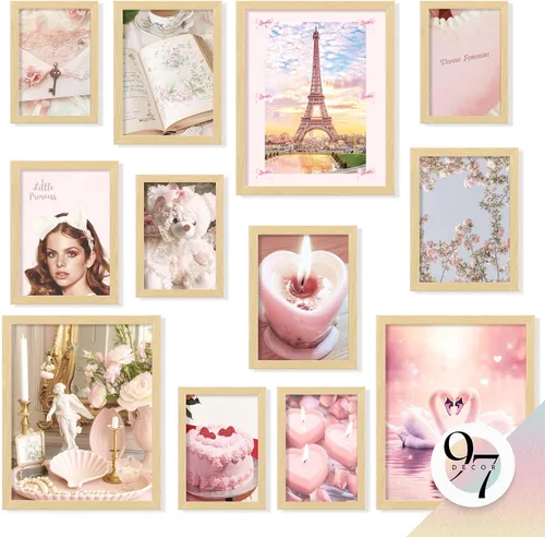 Miniatura 7 de 97 Decor Decoración de Habitación Estética Coqueta Rosa - Decoración de Pared Coqueta, Pósteres Coqueta Para Habitación Estética Kit de Collage Rosa