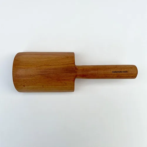 Miniatura 6 de MakeMake Herramientas Mazo de arcilla de madera hecho a mano 20oz Mazo de cerámica Mazo de cerámica