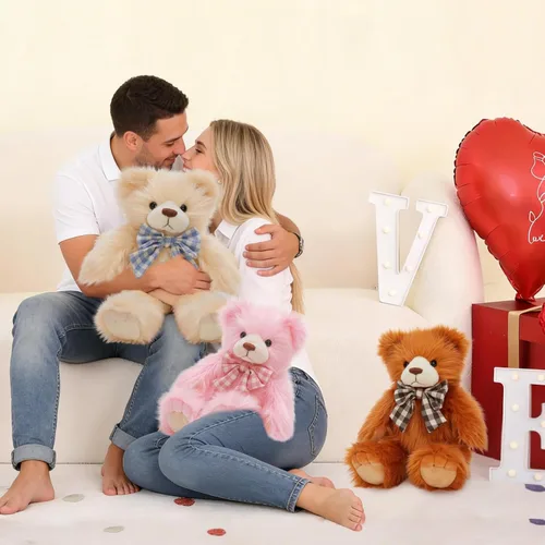 Miniatura 6 de MorisMos Oso de Peluche Relleno, Pequeño Oso de Peluche de 14'' Juguete de Peluche Regalo para Niño Niña Bebé Adolescente Adulto, Tierno Juguete