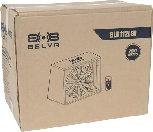 Miniatura 9 de BELVA BLB112LED Subwoofer de coche con puerto cargado de 12 pulgadas y 750 W con LED multicolor y control remoto