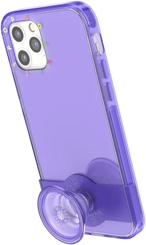 Miniatura 3 de PopSockets Funda para iPhone 12/12 Pro con agarre deslizante reposicionable y compatible con MagSafe - Purple Ice