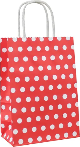 Miniatura 9 de ADIDO EVA 25Pcs Rainbow Confetti Dot Gift Bags Small Polka Dots Paper Bags with Handles for Party Favor (6.2 x 3.1 x 8.6 In)