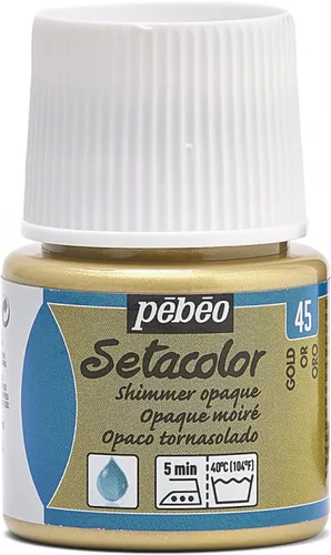 Miniatura 13 de Pebeo Setacolor - Pintura para tela (opaca, 45 ml), color dorado perla