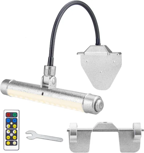 BIGMONAT Luz de imagen recargable por USB, luz LED inalámbrica con control remoto, luz de pintura giratoria, cabezal de 3 modos de iluminación,