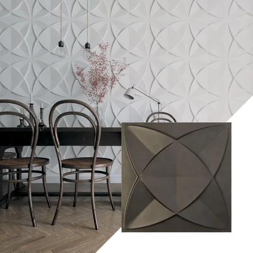 Miniatura 33 de Ekena Millwork Swindon EnduraWall Panel decorativo de pared 3D de 11 7/8 pulgadas de ancho x 11 7/8 pulgadas de alto, fiebre del oro