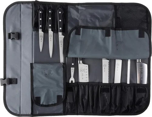 Miniatura 4 de Mercer Culinary Juego de cuchillos forjados Renaissance de 10 piezas, Negro