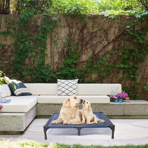 Miniatura 8 de suddus Cama elevada para perros impermeable al aire libre, cama elevada portátil para perros, camas para perros fuera del suelo, cama para perros