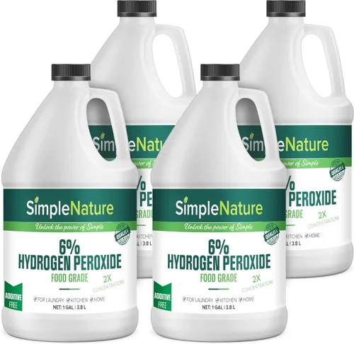 Miniatura 10 de SimpleNature 12% de peróxido de hidrógeno de grado alimenticio (16 onzas líquidas), limpiador natural multiusos, fabricado en Estados Unidos, ideal