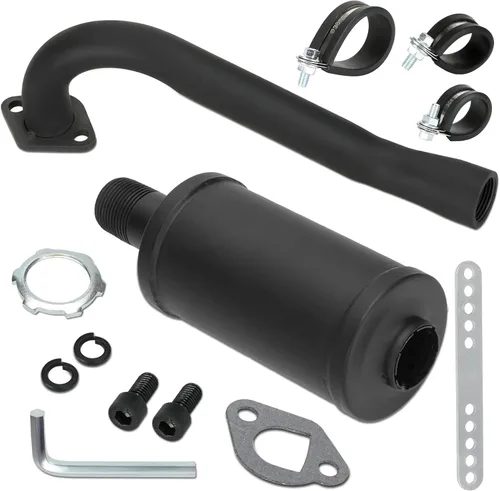Kit de Silenciador de Tubo de Escape FVRITO para Predator No Hemi 212cc 196cc 6.5hp Coleman Powersports KT196 CK196 RTK200 BK200 Go Kart TrailMaster