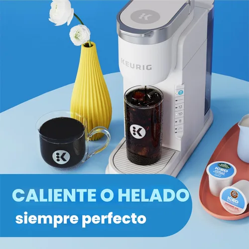 Miniatura 2 de Keurig K-Iced Cafetera de Una Sola Porción – Botón Brew Over Ice, Diseño Compacto, Regalo Perfecto para las Fiestas para los Amantes del Café Gris