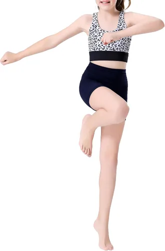 Miniatura 6 de Swdarz Pantalones cortos de gimnasia para niñas, para voleibol, animación, ballet, elastano