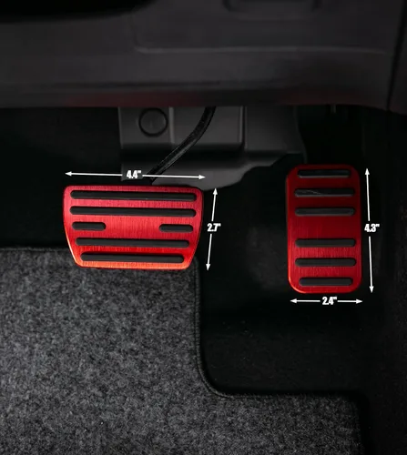 Miniatura 2 de CKE Compatible con Honda Civic CRV Odyssey Pilot Passport Ridgeline Insight Accesorios para pedales de coche deportivo, cubiertas de pedal de freno