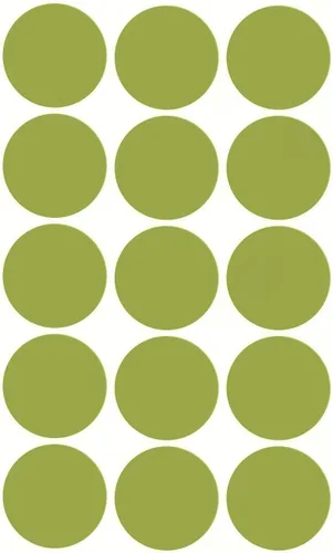 Miniatura 38 de Royal Green Etiqueta adhesiva redonda – Hojas adhesivas permanentes de 1.25 pulgadas para marcar y etiquetar – Negro (5 hojas – 75 unidades)