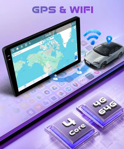 Miniatura 4 de Radio de coche Carplay 2G+64G para Toyota Corolla 2009 2010 2011 2012 2013, Rimoody estéreo de coche Android Android auto GPS WiFi pantalla táctil 4