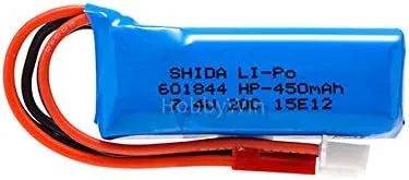 Miniatura 2 de 7.4V/2S 450mAh 20C LiPO batería JST Plug