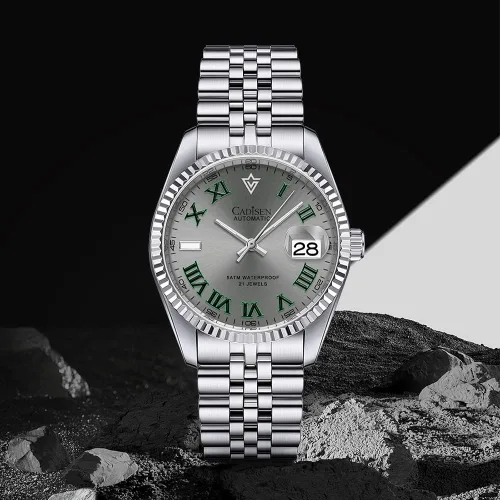 Miniatura 4 de CADISEN Relojes automáticos MIYOTA 8215 Reloj de pulsera impermeable para hombre, 38mm