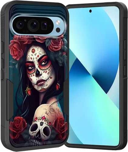 Miniatura 162 de Funda para Pixel 6A, Híbrida de Doble Capa de Servicio Pesado Resistente a Prueba de Golpes PC Duro + Funda Protectora de Silicona Suave para Google