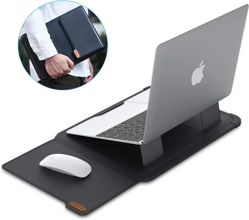 Miniatura 3 de Nillkin Funda para laptop de 15.6 pulgadas, funda para MacBook con soporte ajustable y alfombrilla para mouse, 2 modos de soporte, funda para laptop